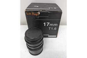 Объектив SLR Magic Cine 17mm T1.6 (Micro Four Thirds) светосильный фикс ширик