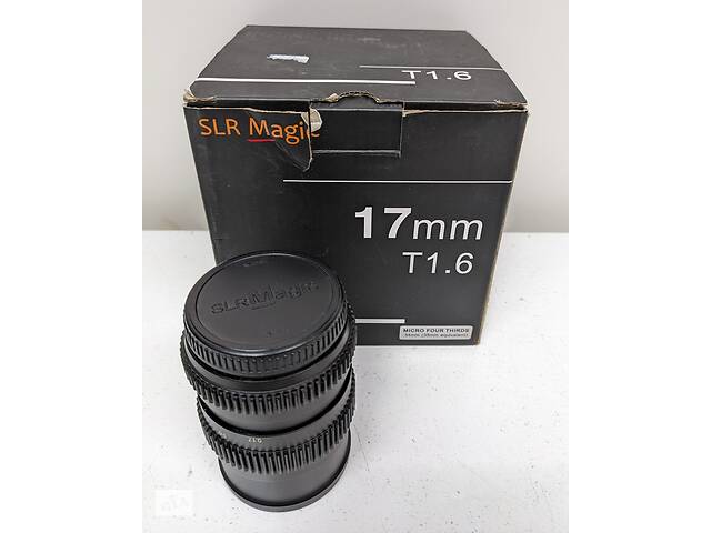 Об'єктив SLR Magic Cine 17mm T1.6 (Micro Four Thirds) світлосильний фікс ширик