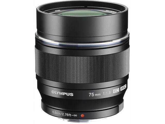 Об'єктив OLYMPUS ET-M7518 75mm 1:1.8 Black (V311040BE000)