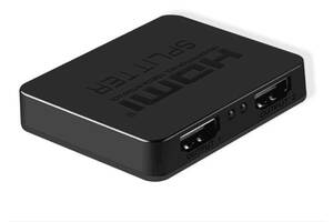 Перехідник моніторний Gutbay HDMI 1x2 (Splitter) Act v1.4 4K@30Hz 3D чорний (78.01.2853)