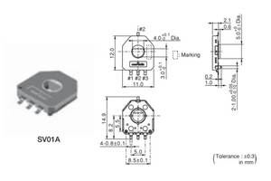 Подстроечный резистор SV01A103 потенциометр SMD 10К
