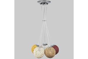 Плетеная люстра с шарами 15 см на 5 ламп Lightled 971-1504-5