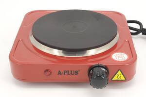 Плита электрическая красная A-Plus 2102 (1 конфорка, диск)