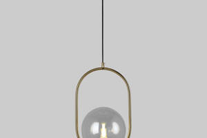 Подвесной светильник с прозрачным шаром 20 см Lightled 916-40-1 BRZ+CL