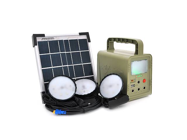 Портативный фонарь BRAZZERS BRPF-CF42/5, Solar panel 5W, LiFePO4 - 42Wh, DC: 3.2V, USB:: 1x5V/2A, 3x6W Led лампы 3м...