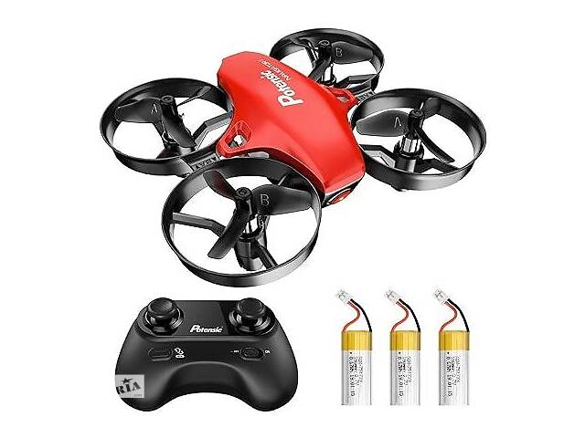 Potensic Mini Drone A20 для детей с 3 батареями, пультом дистанционного управления, 3 уровня скорости