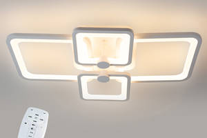 Потолочная LED люстра светильник светодиодный белый Sunlight 5338/2+2