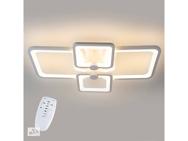 Потолочная LED люстра светильник светодиодный белый Sunlight 5338/2+2