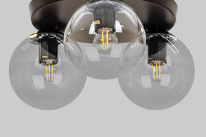 Потолочная люстра с шарами Lightled 56-XPR150F-3 BK+CL