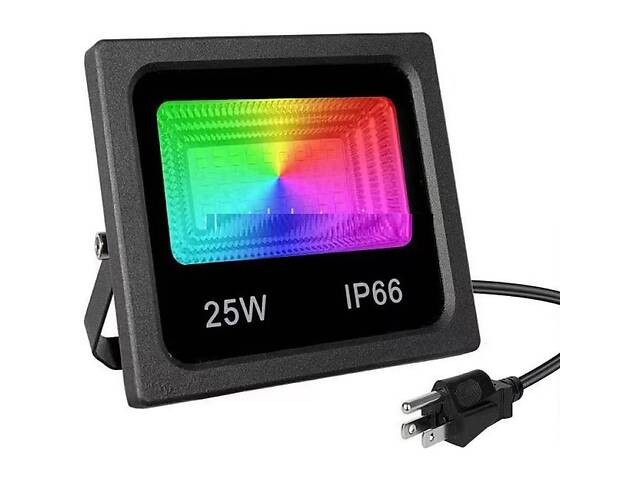 Прожектор Smart LED 7981 25W IP66 RGB Bluetooth С приложением