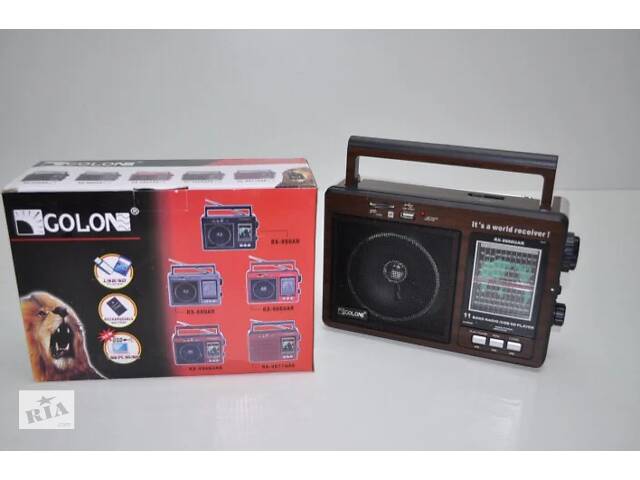 Радіоприймач акумуляторний стовпчик Golon RX-9966 MP3 USB SD