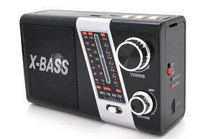 Радиоприемник YG-851BT+Solar, AM/FM, встроенный аккум, Mix color, Box
