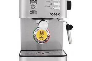 Рожковая кофеварка эспрессо Rotex RCM750-S Life Espresso