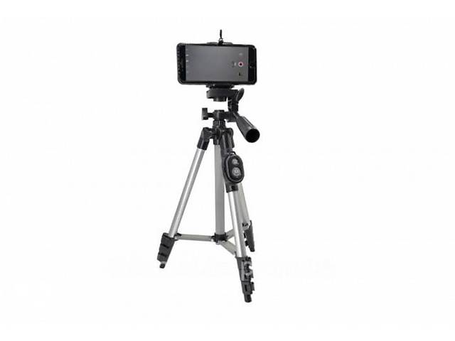 Штатив трипод с пультом ДУ Tripod DK-3888 для камеры и телефона Серый (500021)