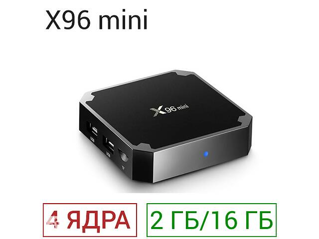 Смарт ТВ приставка WeChip X96 mini. 1-2 Гб / 8-16 Гб