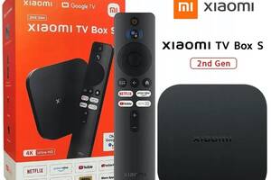 Смарт ТВ Приставка Xiaomi Mi Box S 4K 2nd Gen (MDZ-28-AA) 2023 Global, NETFLIX, Google TV
