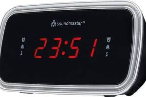 Soundmaster UR106SW UKW-PLL Радиочасы с фиксированным передатчиком Память Двойной сигнал будильника Повтор сна