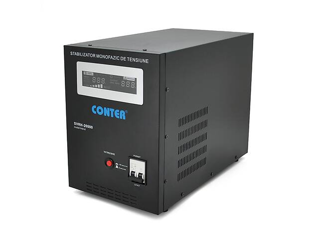 Стабилизатор напряжения релейный Conter SVRH-20000VA/14000W однофазный, напольного монтажа, LED дисплей, DC150-270V...