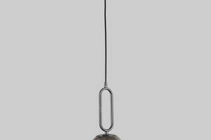 Стеклянный подвес с шаром 15 см Lightled 916-3818-1 CR+BK