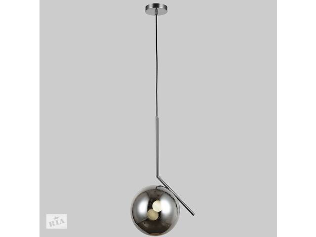 Стеклянный подвес с шаром 20 см Lightled 916-3815-1 CR+BK