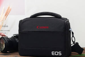 Сумка для фотоаппарата Canon EOS, противоударный чехол Кенон Черный (IBF062B1)