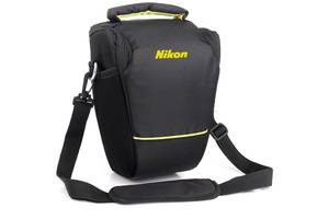 Сумка для фотоаппарата Nikon D противоударный чехол Никон Черный/желтый (IBF061BY)