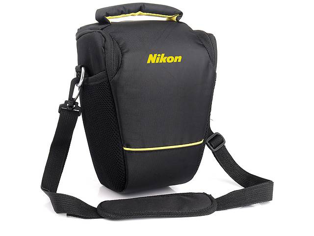 Сумка для фотоаппарата Nikon D противоударный чехол Никон Черный/желтый (IBF061BY)