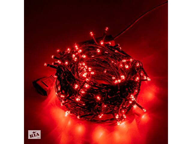 Светодиодная гирлянду на елку 'AJ-1004 арт 204' на 165 LED 15м, Красная новогодняя гирлянды для комнаты (ST)
