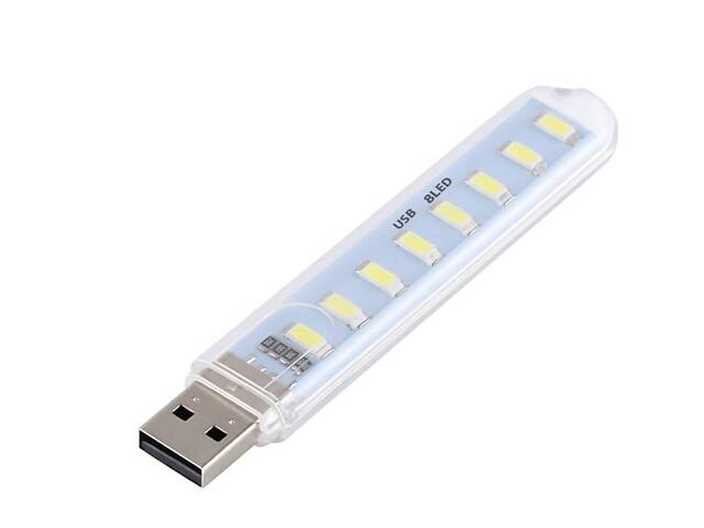 Светодиодная лампа для чтения MD на 8 светодиодов USB LED 8SMD 1-4 Вт
