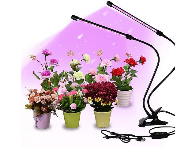Світлодіодна фітолампа GrowLight для вирощування кімнатних рослин Full Spectrum (OJ126IU)