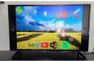 Телевизор Smart TV Android 13 45 дюймов | Wi-Fi телевизор Smart TV 13 45 дюймов