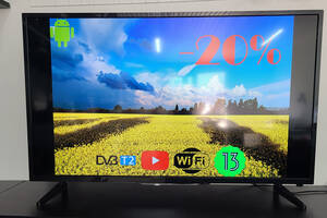 Телевизор Smart TV Android 13 45 дюймов | Wi-Fi телевизор Smart TV 13 45 дюймов