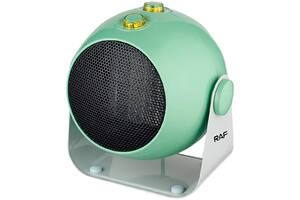 Тепловентилятор керамический (дуйка) бытовой напольный/настольный для дома и офиса 3 режима RAF R1186G 1800W зеленый...