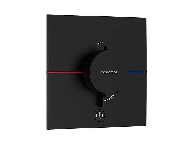 Термостат для душа Hansgrohe ShowerSelect Comfort E 15575670 Черный матовый