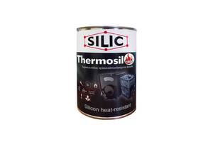 Термостойкая кремнийорганическая эмаль Силик Украина Thermosil 800 1 кг Чёрный (TS800ch)