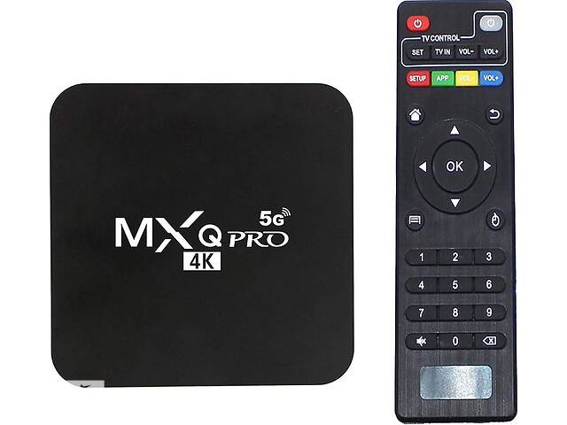 ТВ-приставка Android Smart TV Box RIAS MXQPro 2/16GB 4K 5G Android 13 Black