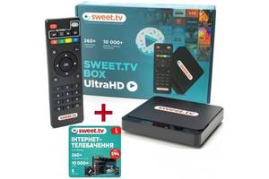 ТВ-приставка inext SWEET.TV BOX Ultra HD + Стартовый пакет L на 6 месяцев (Код товара:18695)