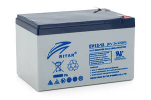Тяговый аккумулятор RITAR EV12-12,12V 12Ah, F2 ( 151 х 99 х 97 ), Q4