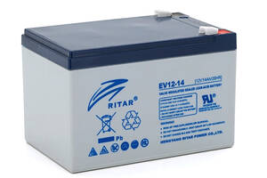 Тяговый аккумулятор RITAR EV12-14,12V 14Ah, F2 ( 151 х 98 х 99(105)), Q4