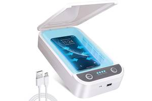 Уф стерилизатор портативный для телефона с функцией ароматерапии UV Portable Phone Sanitizer Белый