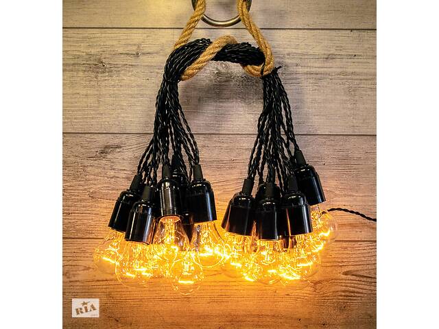 Уличная Ретро Гирлянда Для Улицы и Помещения RETRO LAMPA Винтаж 10 ...