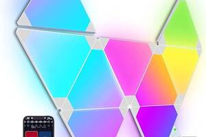 Розумна панель Трикутні світильники Світлодіодні панелі, 9 шт Ігрові RGB