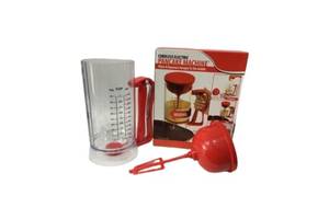 Универсальный миксер Pancake Machine на батарейках 1200ml красный (Pancake 1200ml_395)