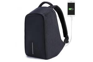 Универсальный рюкзак АнтиВор для работы, учебы и путешествий. Рюкзак-антивор с USB портом Bobby Back .