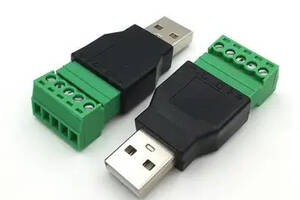 USB штекер с клеммной колодкой