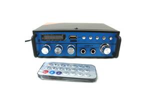 Усилитель звука Bluetooth караоке UKC SN 666 BT Blue (007543)