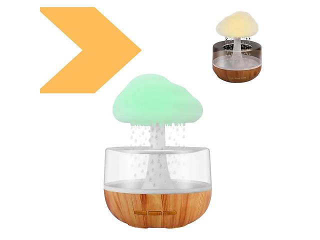 Увлажнителя воздуха - ночник гриб с эфектом дождя, аромадиффузор с подсветкойБренд: XPROМодель: Увлажнитель гриб/обла...
