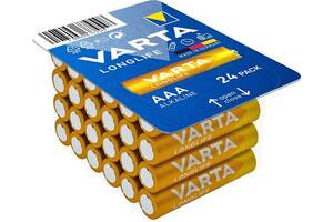 VARTA Батарейка LONGLIFE щелочная AAA блистер, 24 шт.
