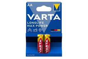 VARTA Батарейка LONGLIFE MAX POWER щелочная AA блистер, 2 шт.