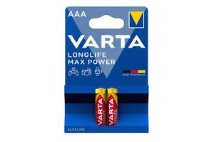 VARTA Батарейка LONGLIFE MAX POWER щелочная AAA блистер, 2 шт.